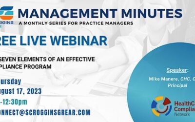 Management Minutes: The Seven Elements of an Effective Compliance Program